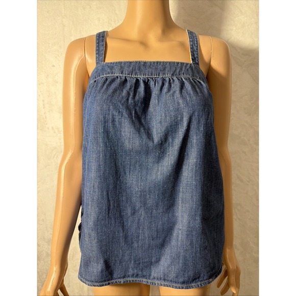 Lucky Brand Tops - Lucky Brand Women's Denim Retro tank top Size Small Boho Festival